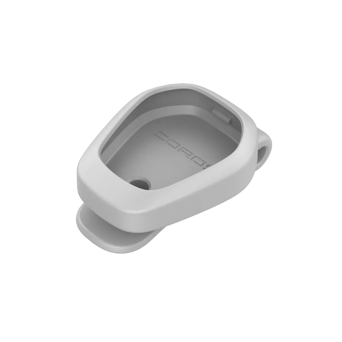 Front view of the COROS POD 2 Waistband Clip Silver