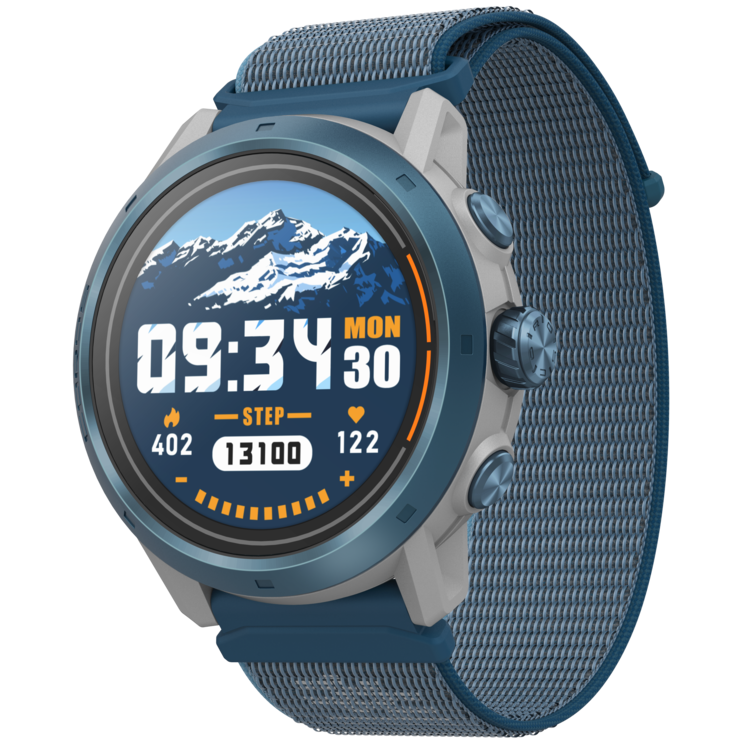 Front three-quarter view of the COROS APEX 2 Pro Watch Chamonix Eition