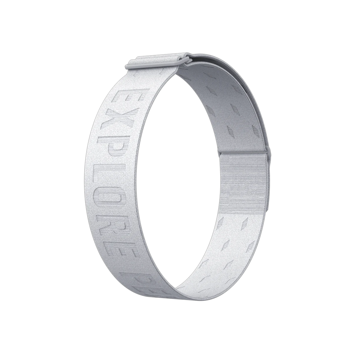 Front three-quarter view of the COROS Heart Rate Monitor Band in Grey Color